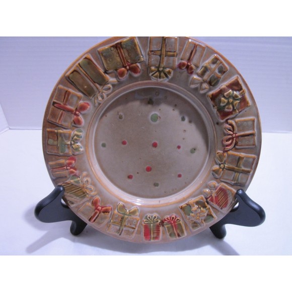 Yankee Candle Co. Christmas Candle Plate Presents Gifts Packages Holiday 8" - Picture 5 of 5